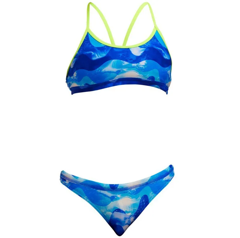 Funkita Girls Racerback Two Piece Dive In