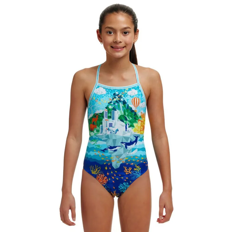 Funkita Girls Strapped In One Piece Wildermess-1