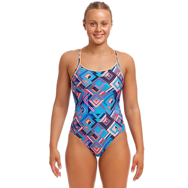 Funkita Ladies Diamond Back One Piece Boxed Up-1