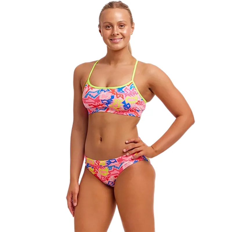 Funkita Ladies Swim Crop Top Rock Star-4