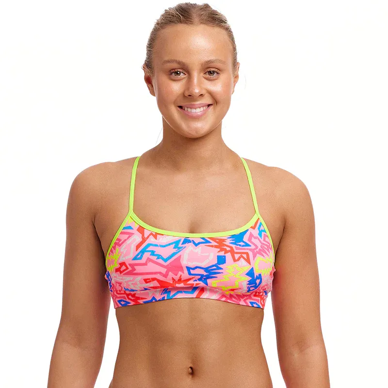 Funkita Ladies Swim Crop Top Rock Star-1