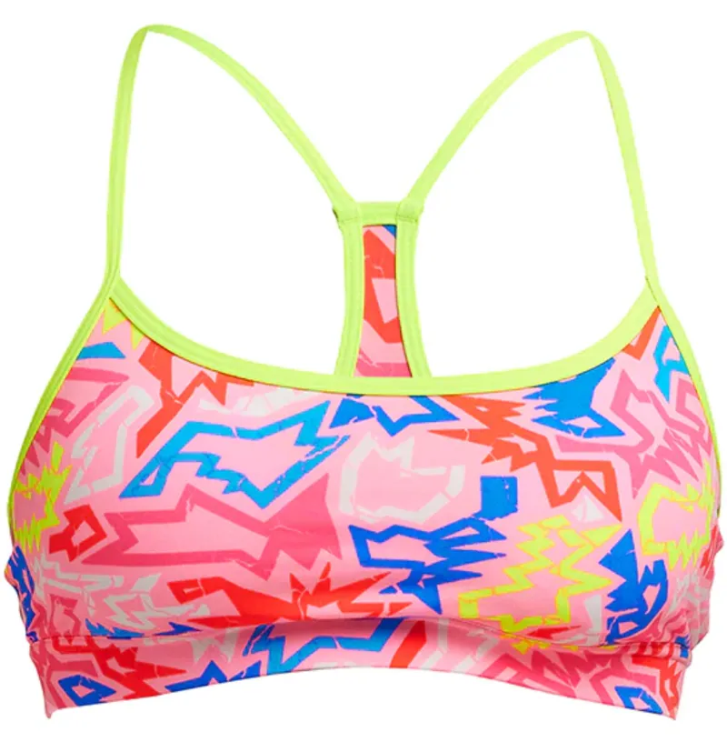 Funkita Ladies Swim Crop Top Rock Star