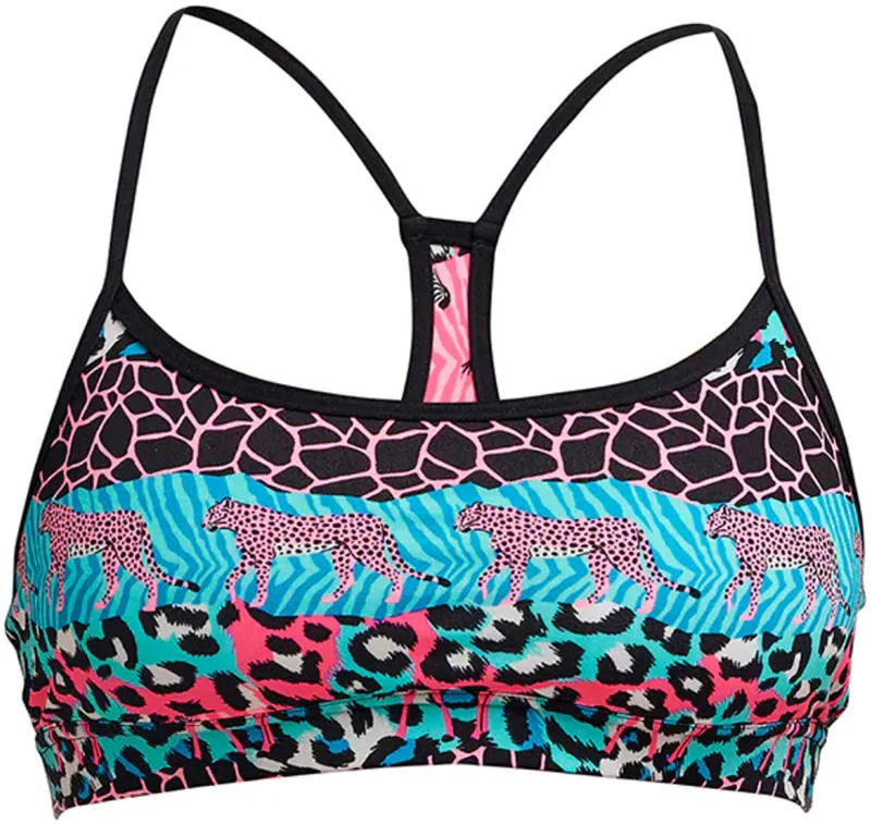 Funkita Ladies Swim Crop Top Wild Things