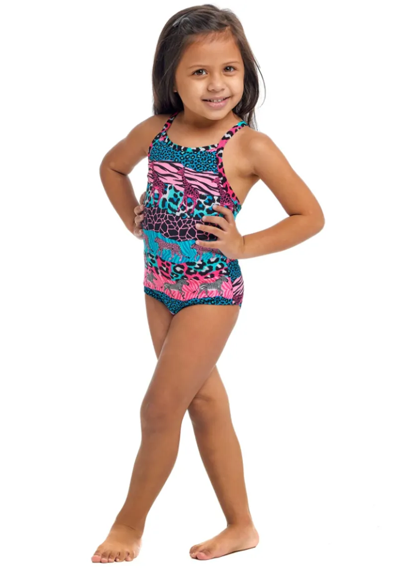 Funkita Toddler Girls Printed One Piece Wild Things-3