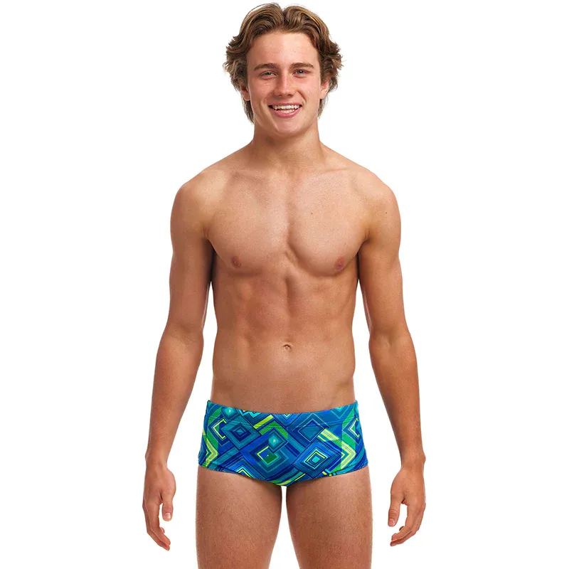 Funky Trunks Boys Sidewinder Trunks Help Me Rhombus-1
