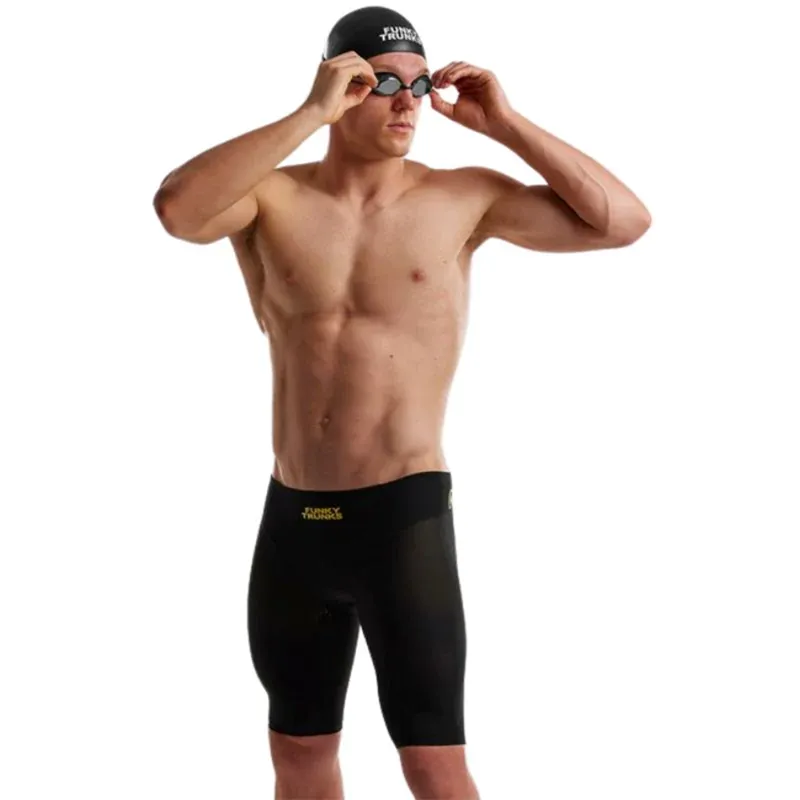 Funky Trunks Men's Apex Viper Jammers Black Attack