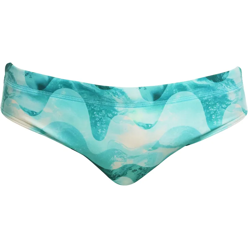 Funky Trunks Men's Classic Brief Teal Wave