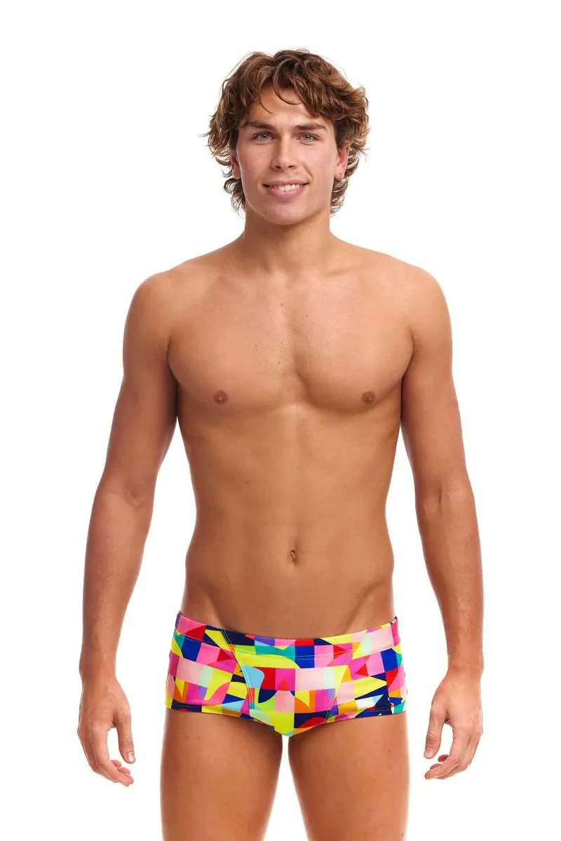 Funky Trunks Men's Classic Trunks On The Grid-3