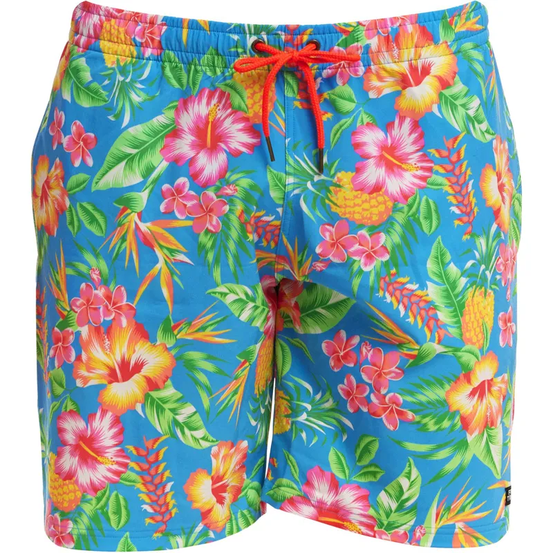 Funky Trunks Men's Long Johnny Short Blue Hawaii