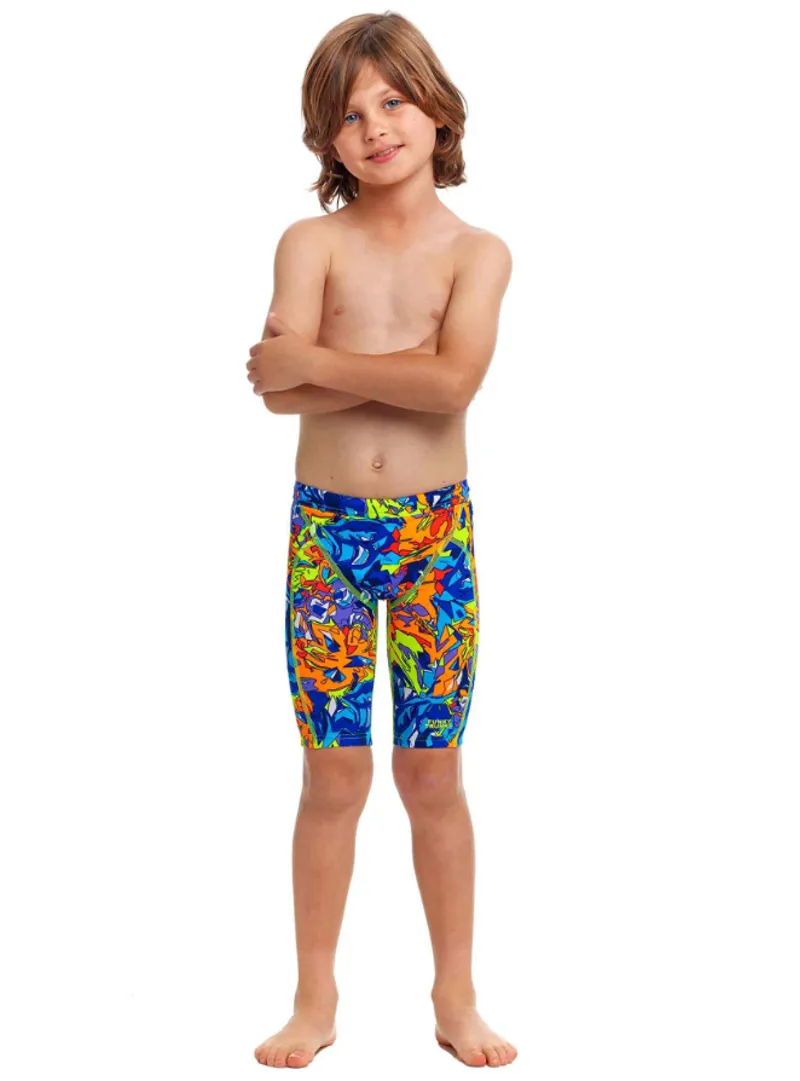Funky Trunks Toddler Boys Printed Trunks Mixed Mess-5