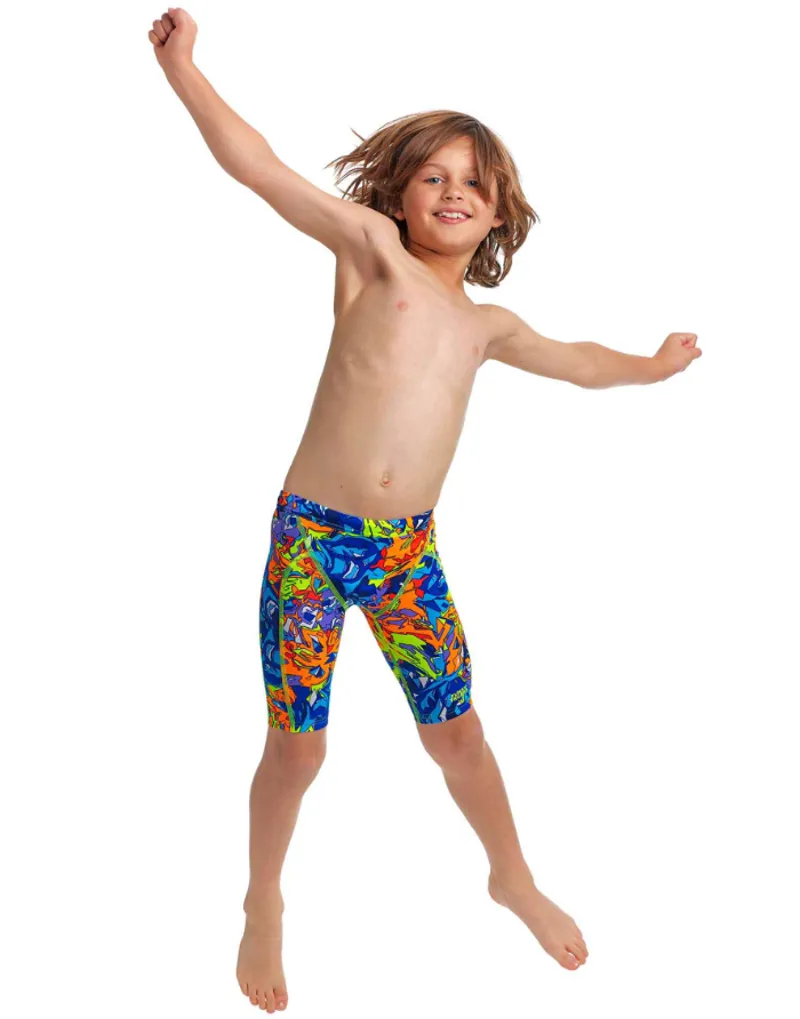 Funky Trunks Toddler Boys Printed Trunks Mixed Mess-4