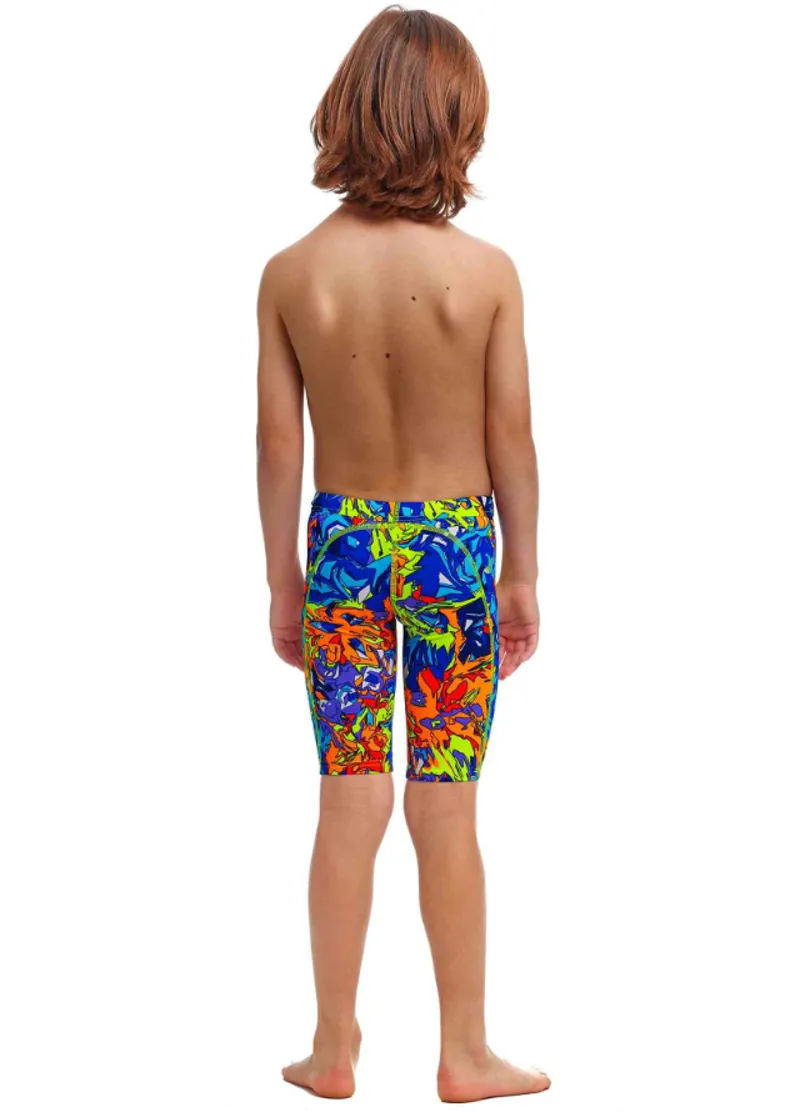 Funky Trunks Toddler Boys Printed Trunks Mixed Mess-3