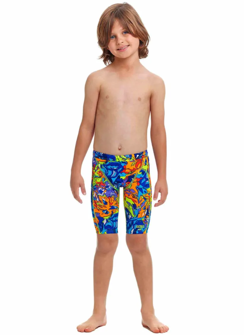 Funky Trunks Toddler Boys Printed Trunks Mixed Mess-2