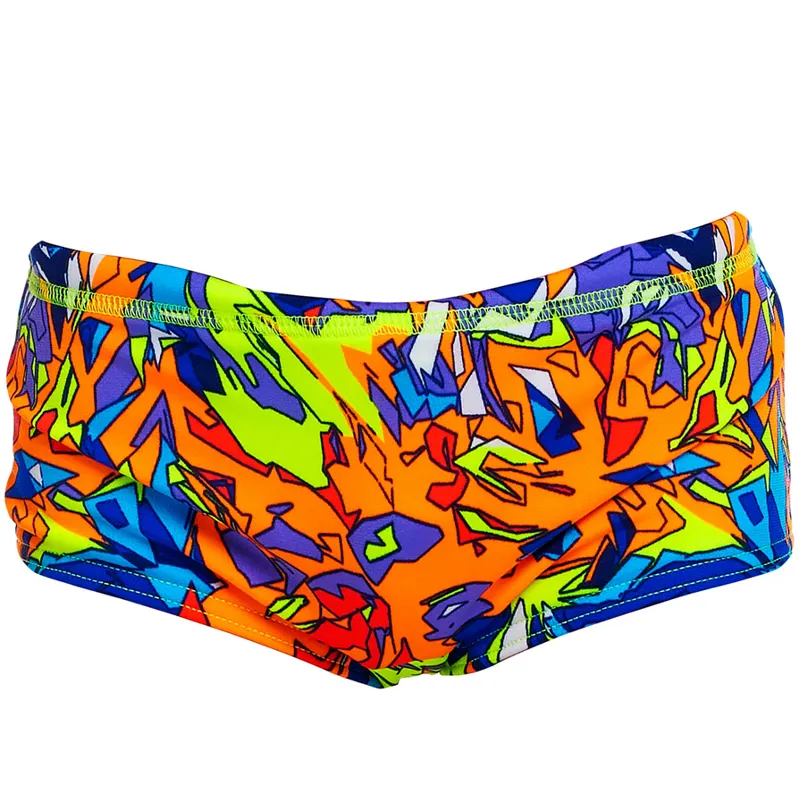 Funky Trunks Toddler Boys Printed Trunks Mixed Mess