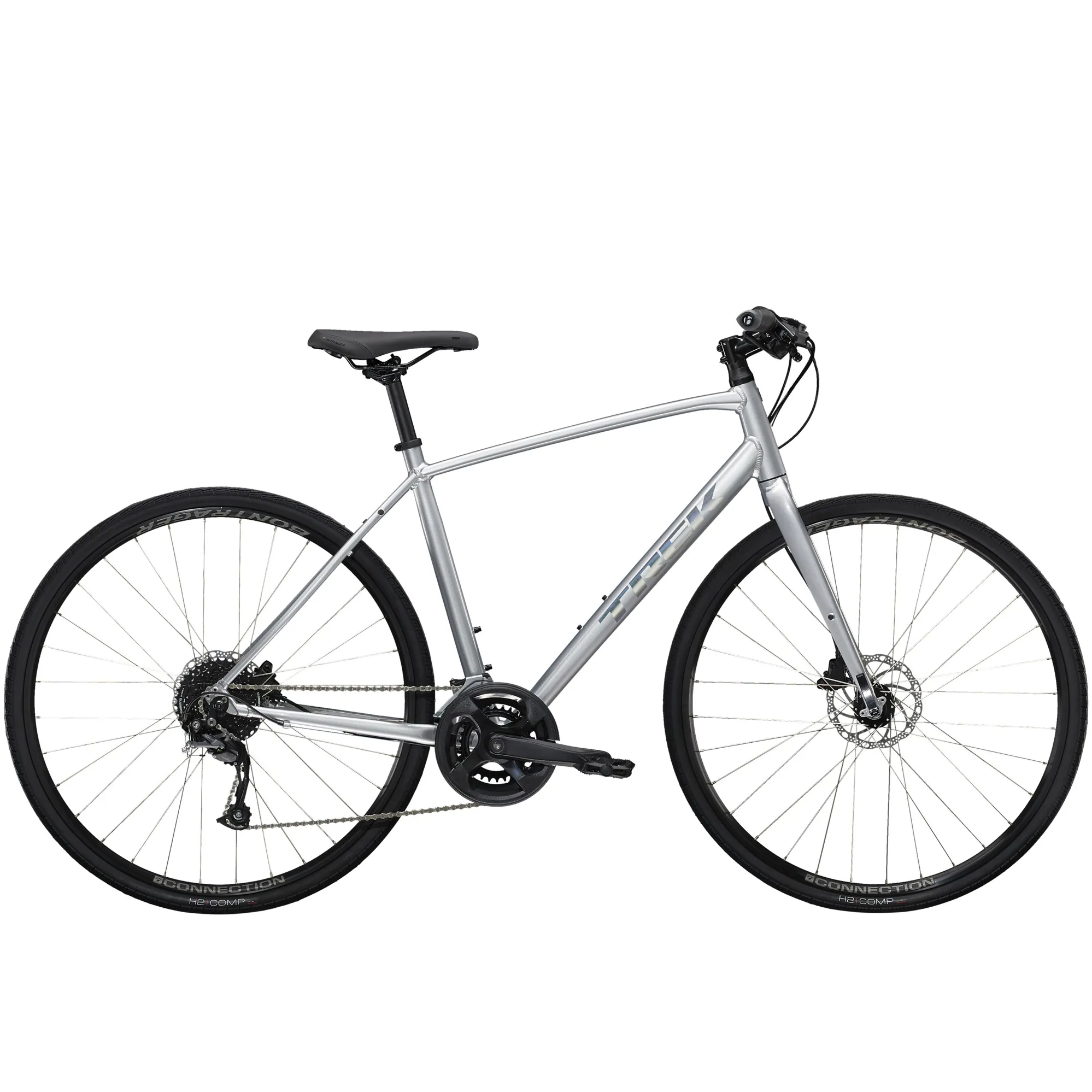 Trek FX Disc Hybrid Bike in Quicksilver