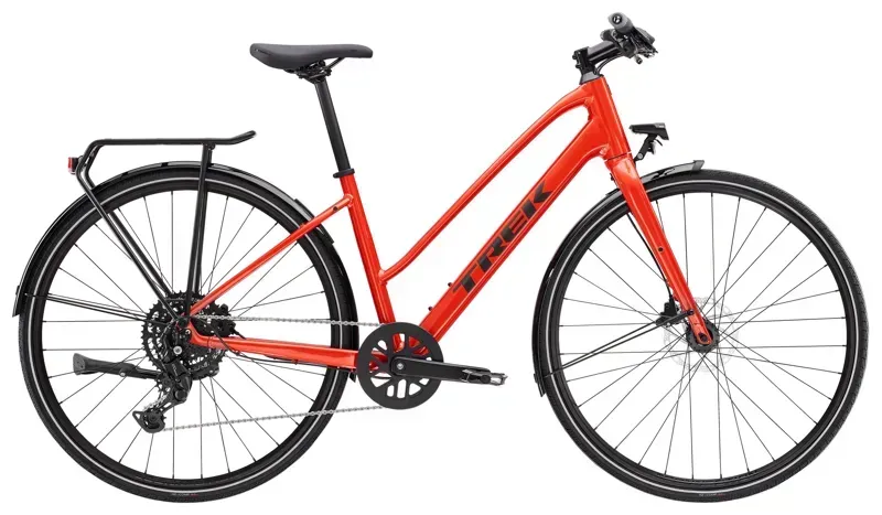 Trek FX 2 Equipped Stagger Fitness Bike in Lava