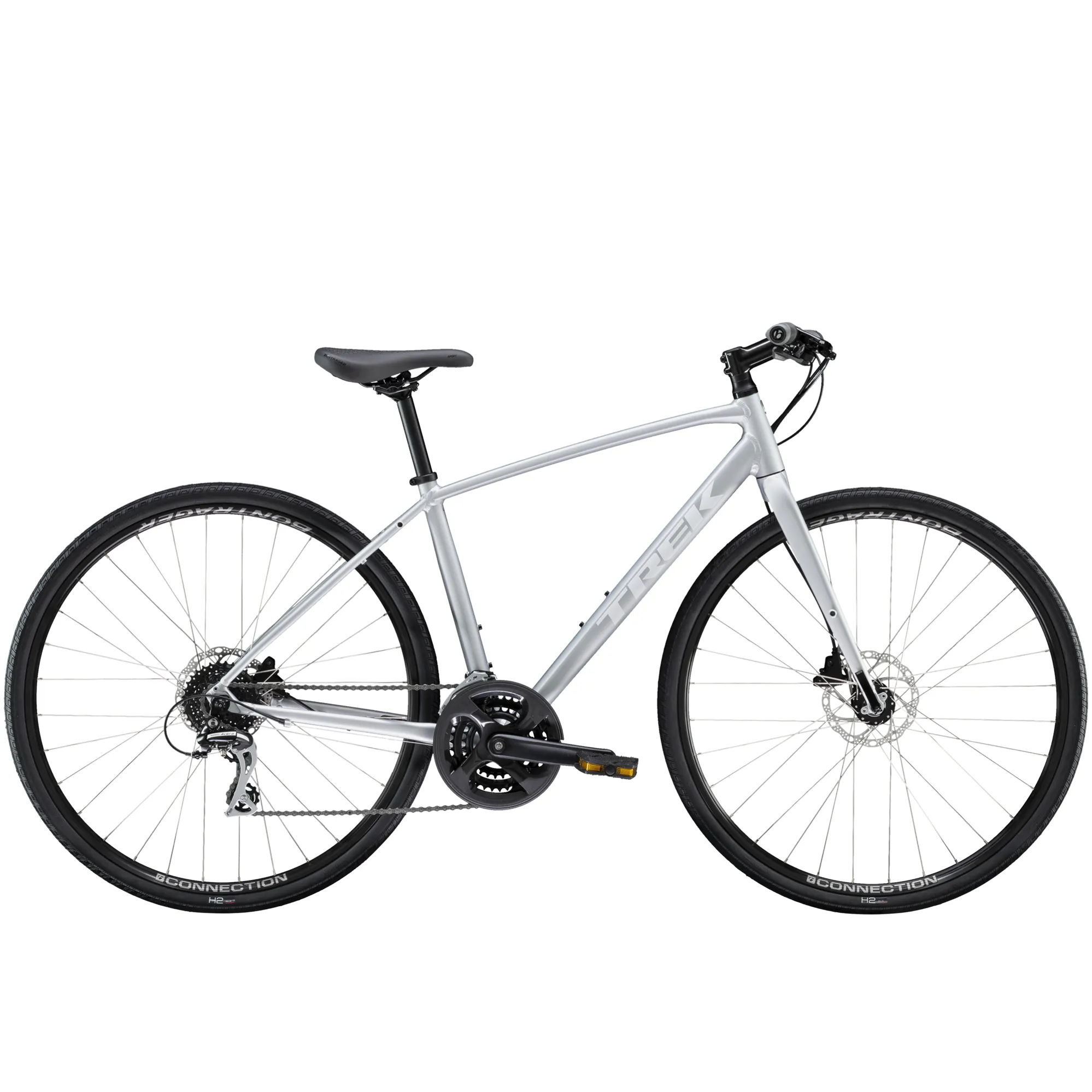 Trek FX 2 Disc Womens Hybrid Bike in Silver Trek FX 2 Disc Womens Hybrid Bike in Silver