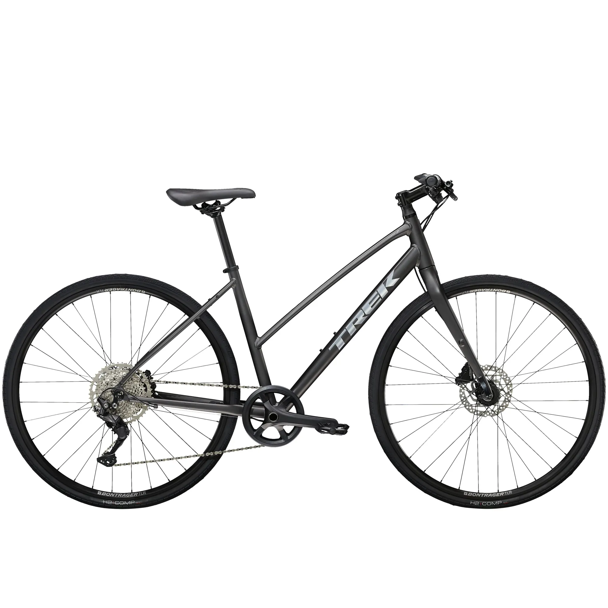 Trek FX 3 Disc Stagger Womens Hybrid Bike in Black Trek FX 3 Disc Stagger Womens Hybrid Bike in Black