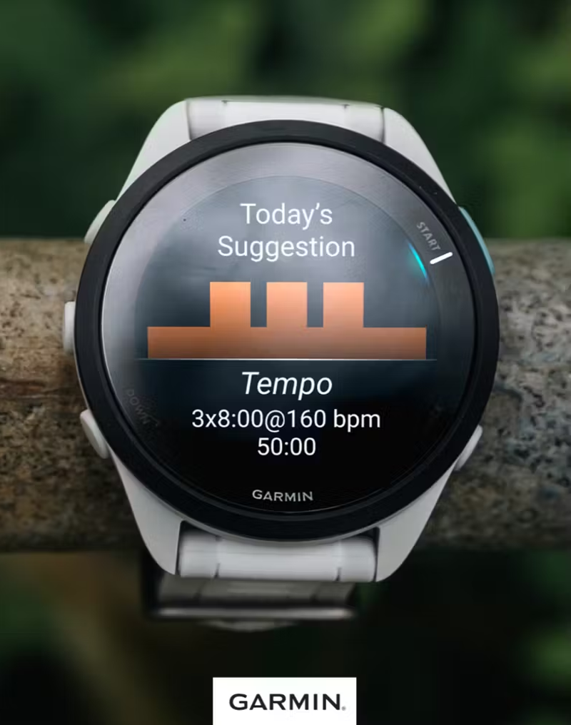 Garmin Forerunner 165 Music Mist Grey / Whitestone-1