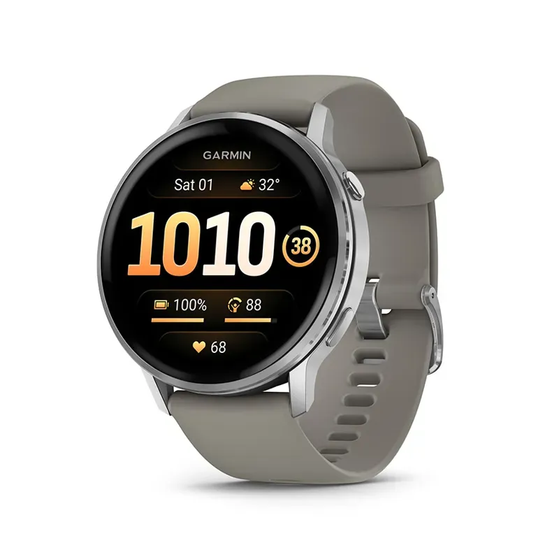 Garmin Venu 4 45 mm Silver with Silver Gray Silicone Band