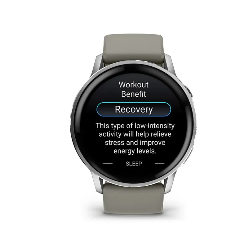 Garmin Venu 4 45 mm Silver with Silver Gray Silicone Band-5