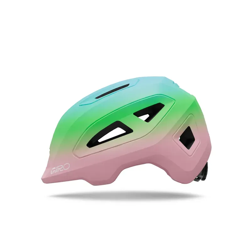 Giro Scamp II Youth Helmet in Light Pink/Vivid Green-1
