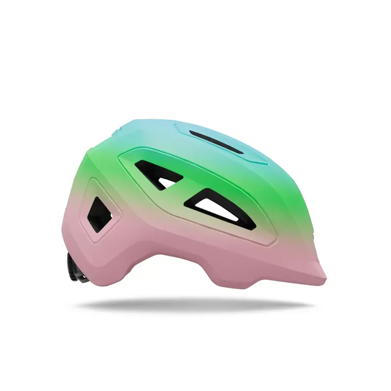 Giro Scamp II Youth Helmet in Light Pink/Vivid Green-2