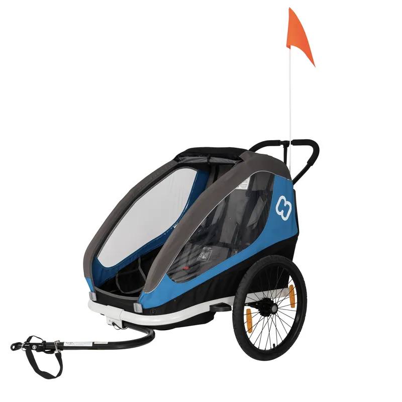 Hamax Traveller Child Twin Trailer in Blue