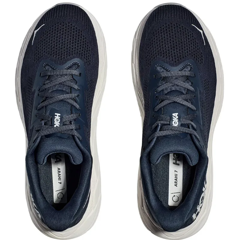 Hoka One One Men's Arahi 7 WIDE Outer Space/White-6