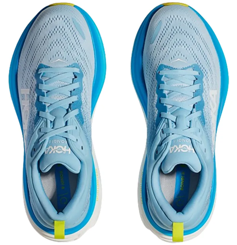 Hoka One One Men's Bondi 8 Running Shoes Airy Blue/Diva Blue-6