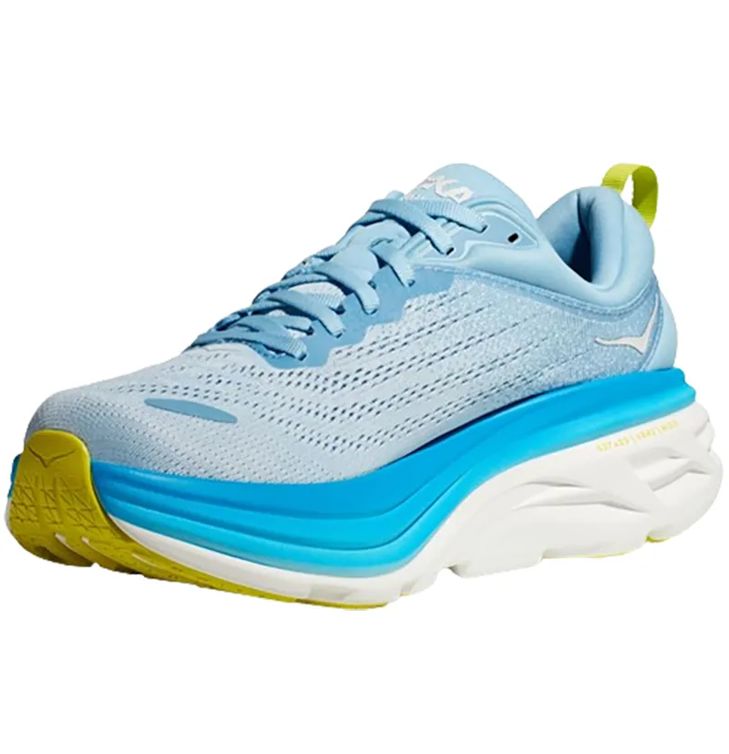 Hoka One One Men's Bondi 8 Running Shoes Airy Blue/Diva Blue-3