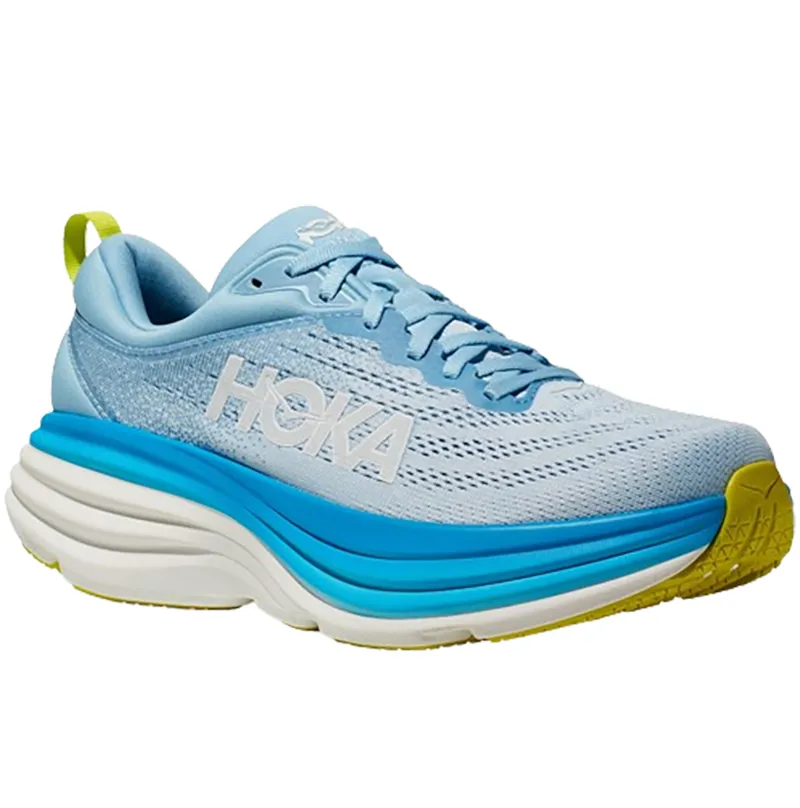 Hoka One One Men's Bondi 8 Running Shoes Airy Blue/Diva Blue-2