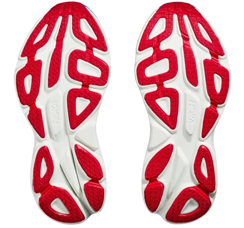 Hoka One One Men's Bondi 8 Running Shoes Blanc De Blanc/Virtual Blue-7