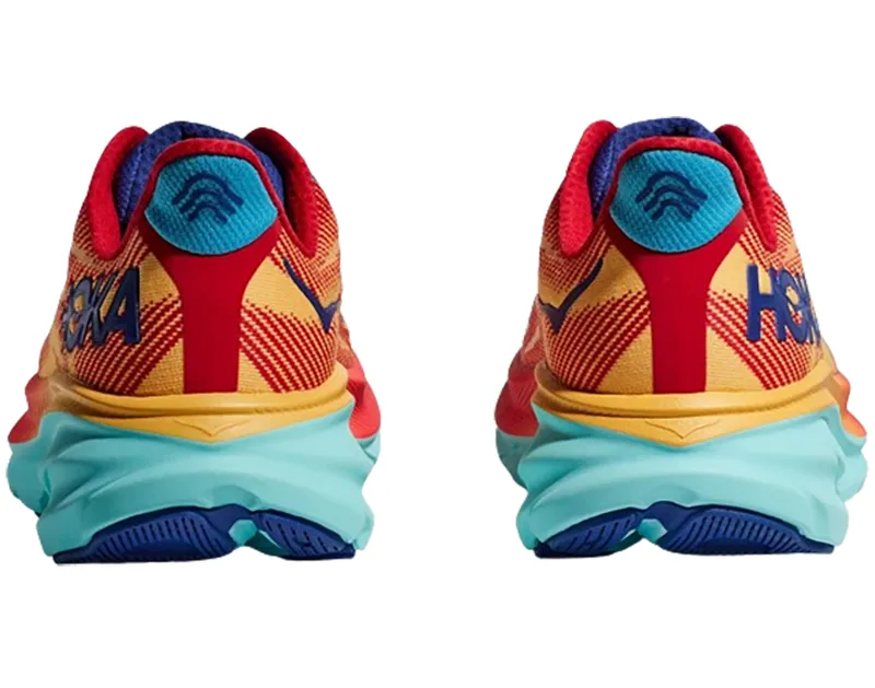 Hoka One One Men's Clifton 9 Running Shoes Cerise/Cloudless-5