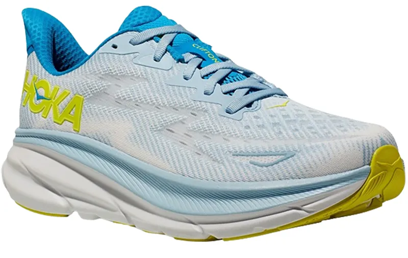 Hoka One One Men's Clifton 9 Ice Water/Evening Primrose-2