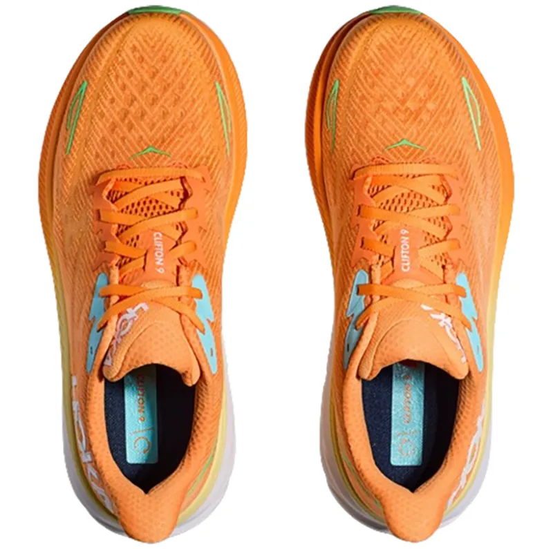 Hoka One One Men's Clifton 9 Running Shoes Solar Flare/Sherbet-6