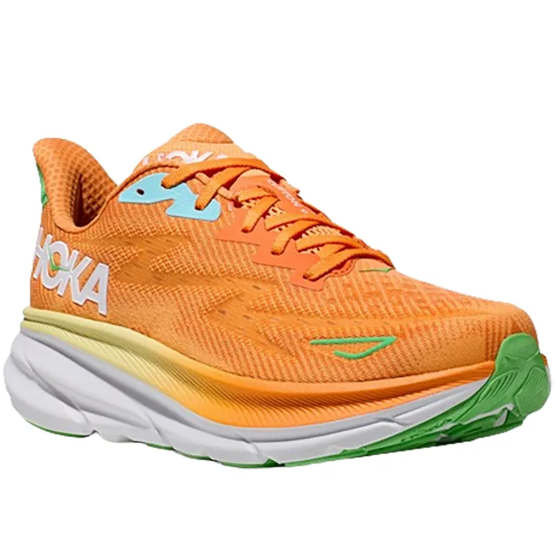 Hoka One One Men's Clifton 9 Running Shoes Solar Flare/Sherbet-2