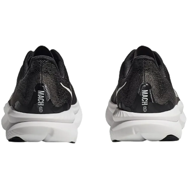 Hoka One One Men's Mach 6 WIDE Black/White-5