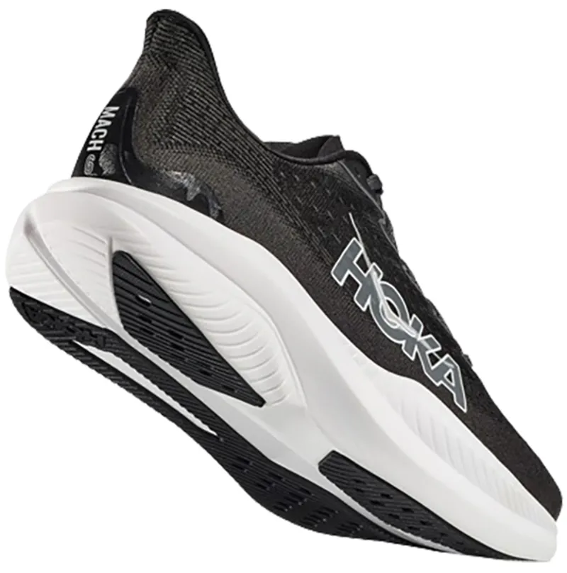 Hoka One One Men's Mach 6 WIDE Black/White-4