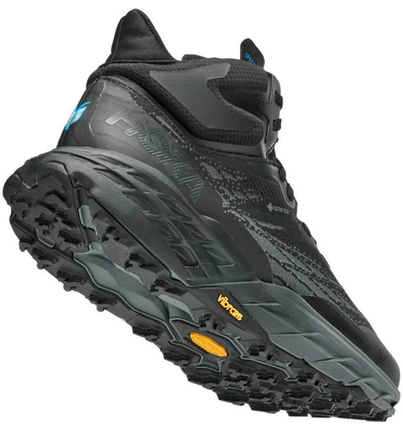 Hoka One One Men's Speedgoat 5 Mid GTX Trail Shoes Black/Black