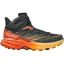 Hoka One One Men's Speedgoat 5 Mid GTX Running Shoes Blue Graphiite/Amber Yellow