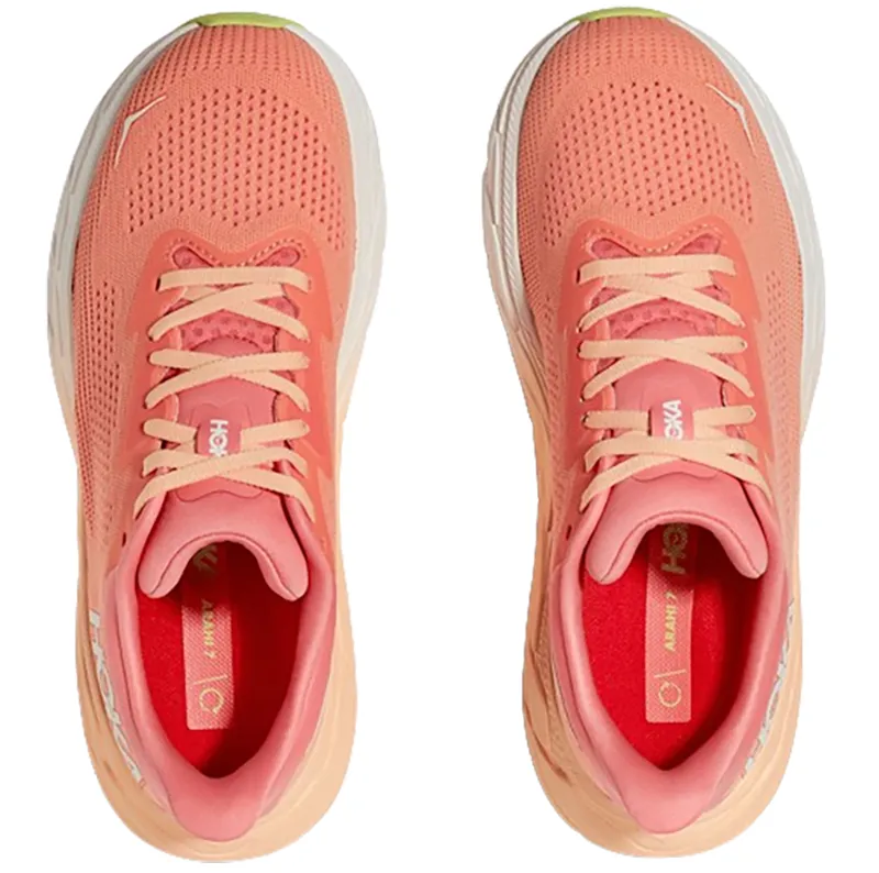 Hoka One One Women's Arahi 7 Running Shoes Papaya/Coral-6