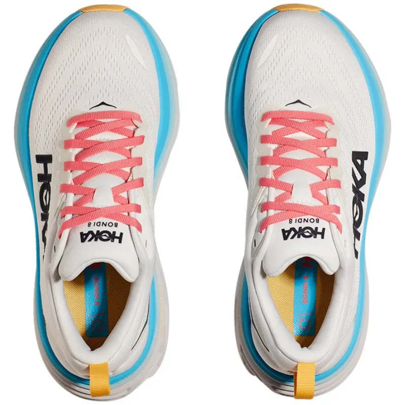Hoka One One Women's Bondi 8 Blanc de Blanc/Swim Day-6
