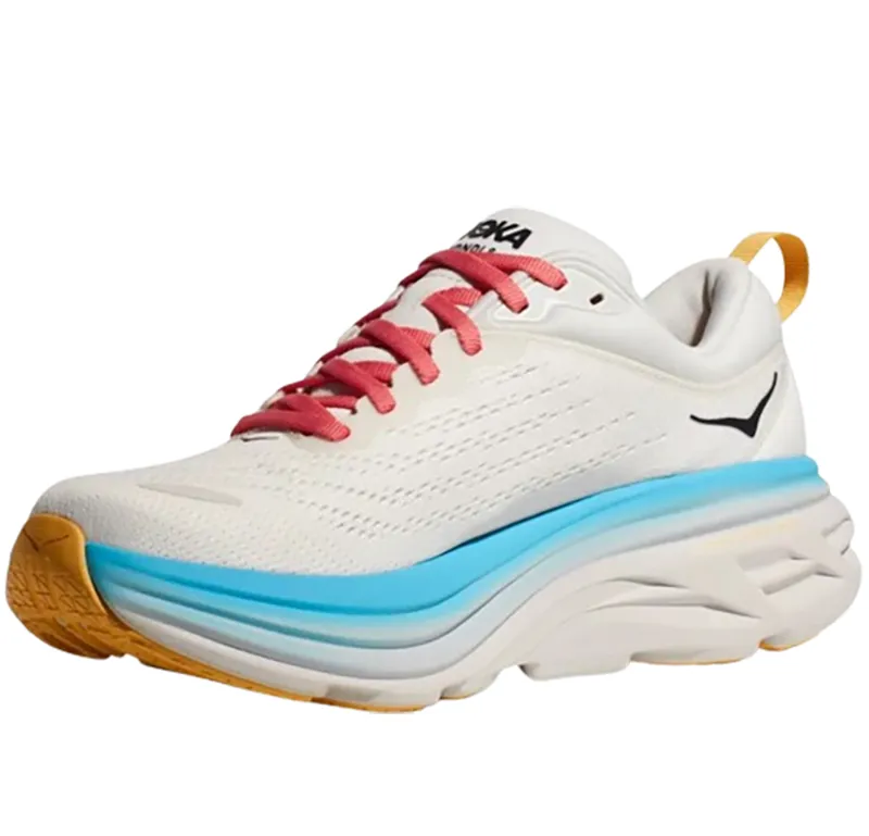 Hoka One One Women's Bondi 8 Blanc de Blanc/Swim Day-3