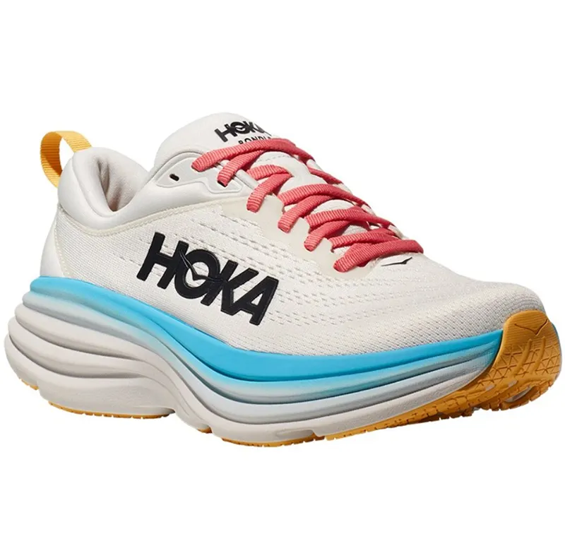 Hoka One One Women's Bondi 8 Blanc de Blanc/Swim Day-2