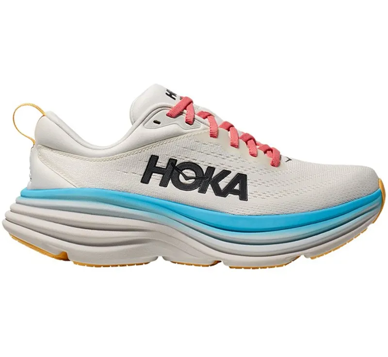 Hoka One One Women's Bondi 8 Blanc de Blanc/Swim Day