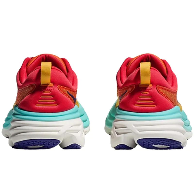 Hoka One One Women's Bondi 8 Cerise/Cloudless-5