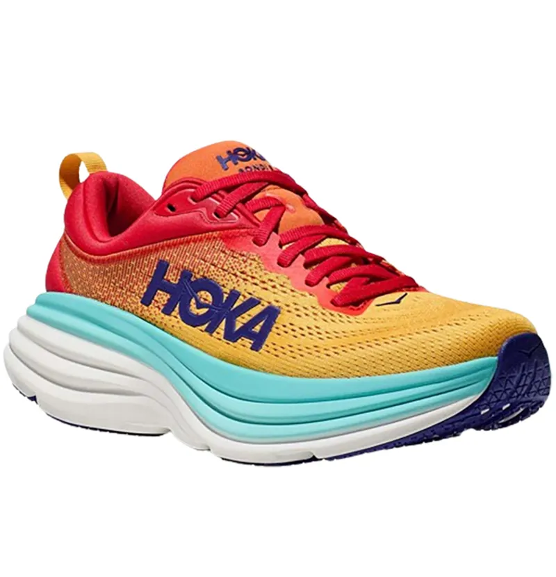 Hoka One One Women's Bondi 8 Cerise/Cloudless-2