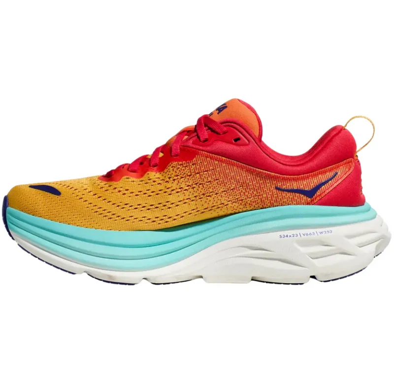 Hoka One One Women's Bondi 8 Cerise/Cloudless-1