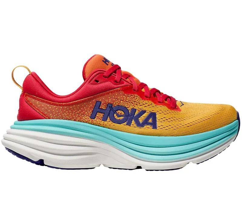 Hoka One One Women's Bondi 8 Cerise/Cloudless